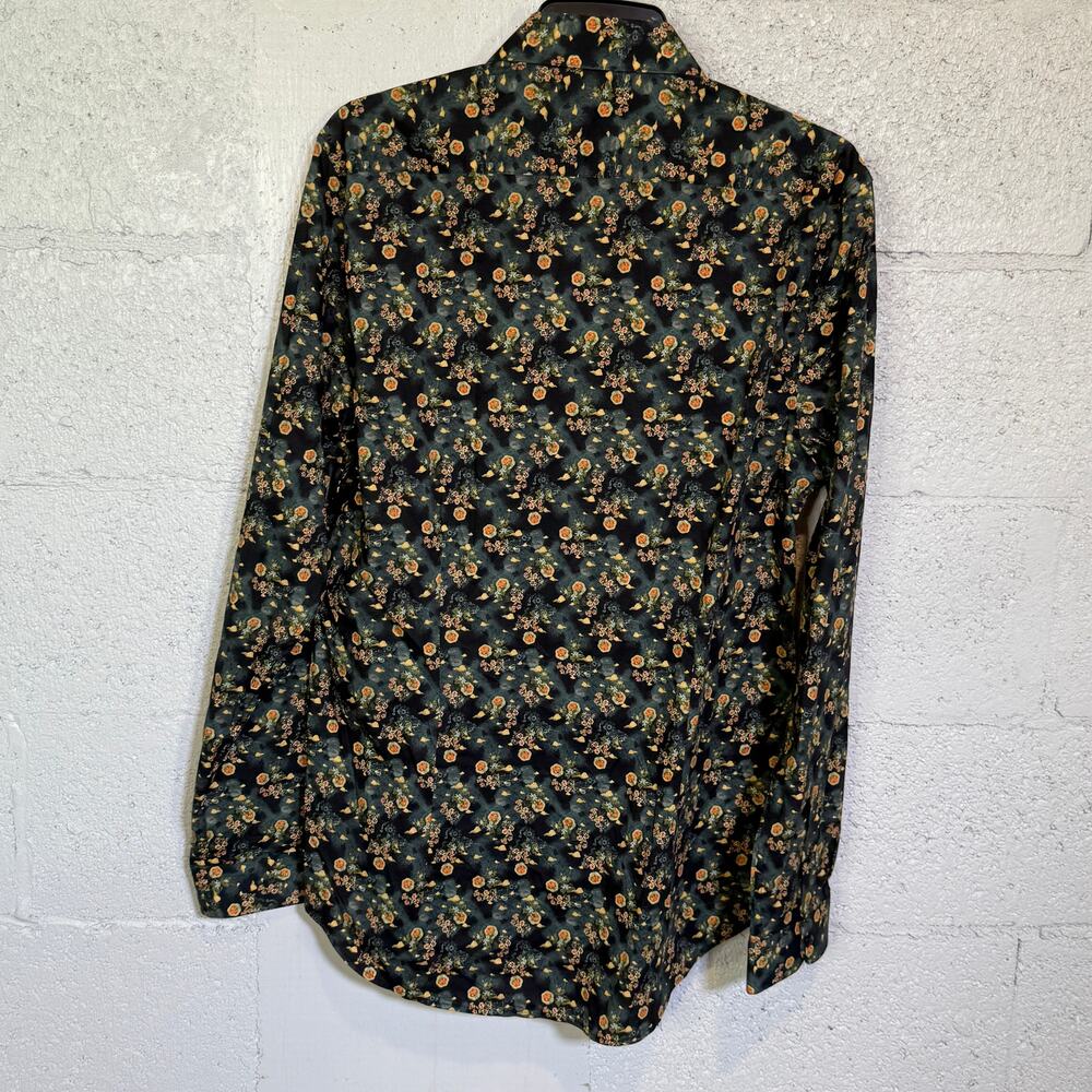 Paisley & Gray Men's Samuel SlimFit Floral Button-Down Shirt Garden night  L $95 - Picture 3 of 8